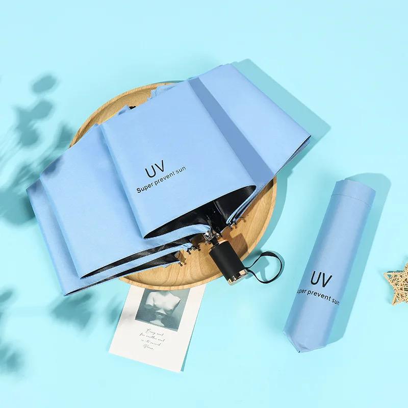 Golden uv umbrella (Sky Blue)
