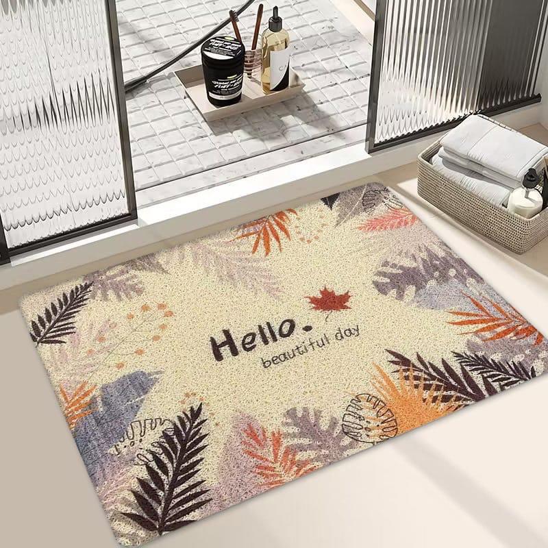Leat bathroom mat