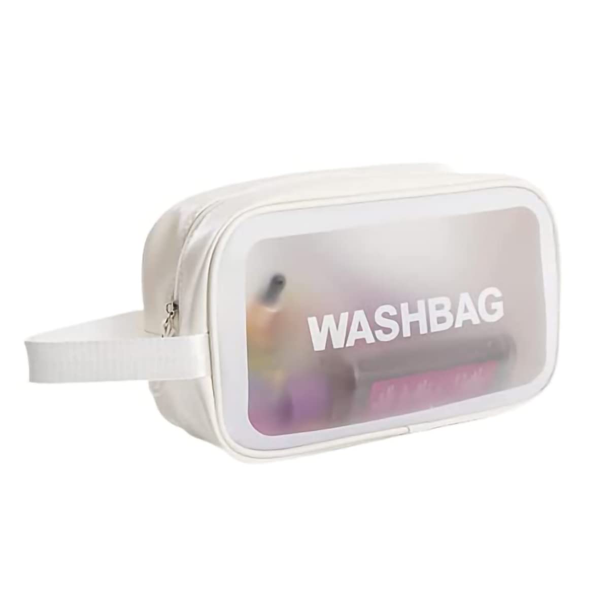 Cosmetic Wash Bag (White Medium)