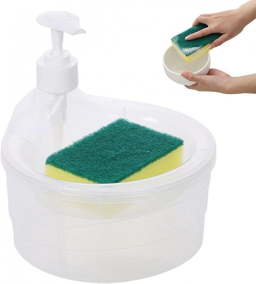2 In 1 Liquid Soap Dispenser