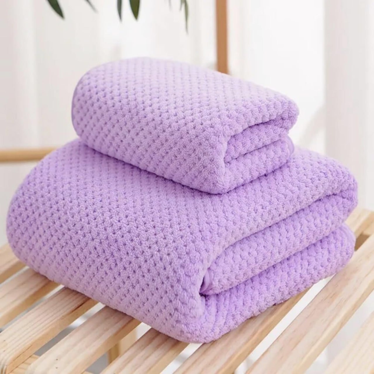 LINEAR Microfiber Bath Towel(Purple)