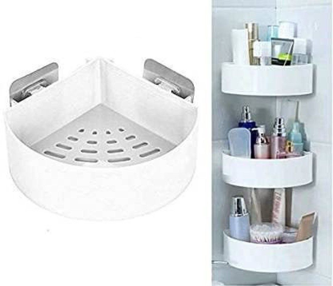 Plastic Bathroom Corner Shelf