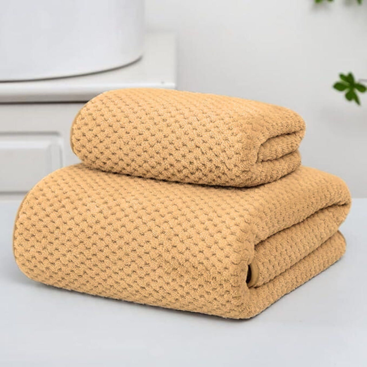 LINEAR Microfiber Bath Towel(Beige)